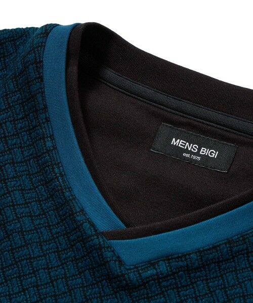 MEN'S BIGI / メンズビギ Tシャツ | フクレジャカードVネックカットソー | 詳細14