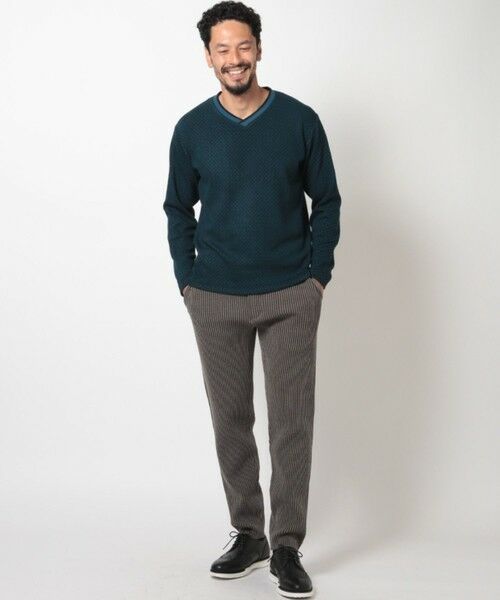 MEN'S BIGI / メンズビギ Tシャツ | フクレジャカードVネックカットソー | 詳細13