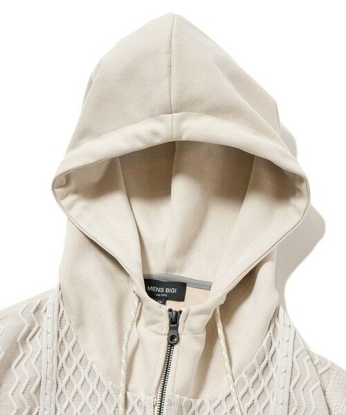 MEN'S BIGI / メンズビギ スウェット | ニットコンビパーカ | 詳細4