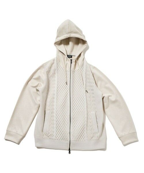 MEN'S BIGI / メンズビギ スウェット | ニットコンビパーカ | 詳細3