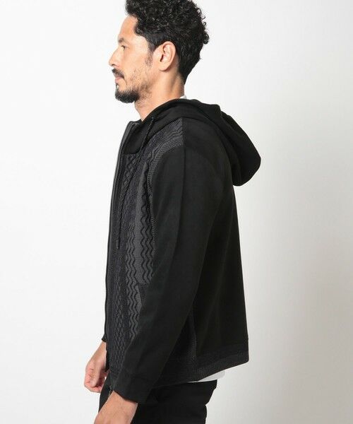 MEN'S BIGI / メンズビギ スウェット | ニットコンビパーカ | 詳細11