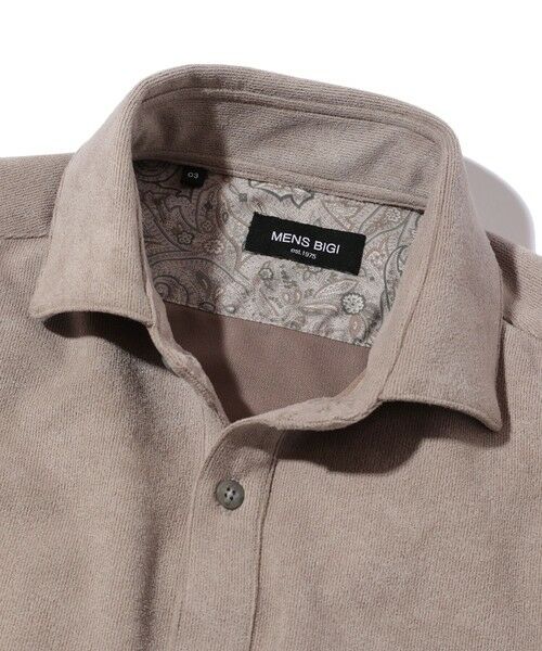 MEN'S BIGI / メンズビギ ポロシャツ | ピケスエードカットシャツ | 詳細4
