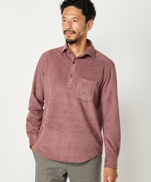 MEN'S BIGI / メンズビギ ポロシャツ | ピケスエードカットシャツ | 詳細12