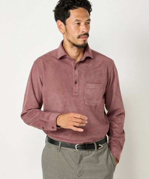 MEN'S BIGI / メンズビギ ポロシャツ | ピケスエードカットシャツ | 詳細15