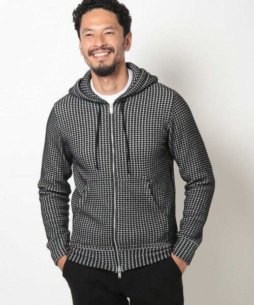 MEN'S BIGI / メンズビギ スウェット | 【Seagreen/シーグリーン】ビッグワッフルパーカ | 詳細1