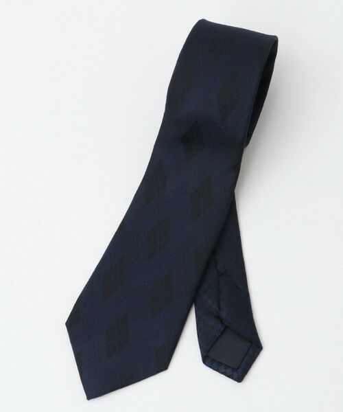 MEN'S BIGI / メンズビギ ネクタイ | アーガイル柄シルクネクタイ（ネイビー）