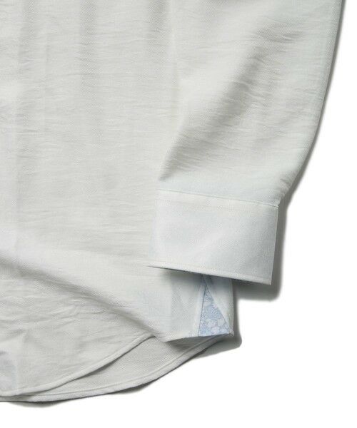 MEN'S BIGI / メンズビギ シャツ・ブラウス | メランジポリエステルホリゾンタルカラーシャツ | 詳細5