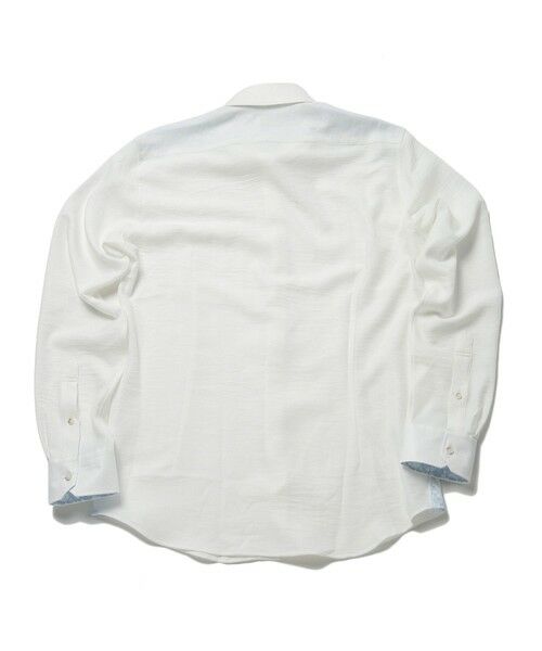 MEN'S BIGI / メンズビギ シャツ・ブラウス | メランジポリエステルホリゾンタルカラーシャツ | 詳細8