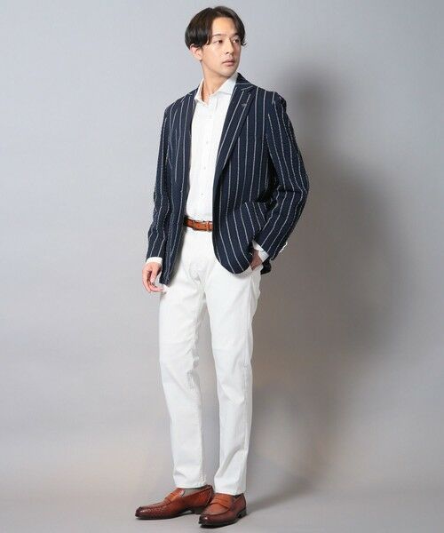 MEN'S BIGI / メンズビギ シャツ・ブラウス | メランジポリエステルホリゾンタルカラーシャツ | 詳細1