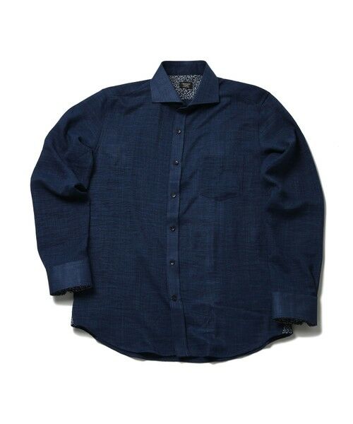 MEN'S BIGI / メンズビギ シャツ・ブラウス | メランジポリエステルホリゾンタルカラーシャツ | 詳細16