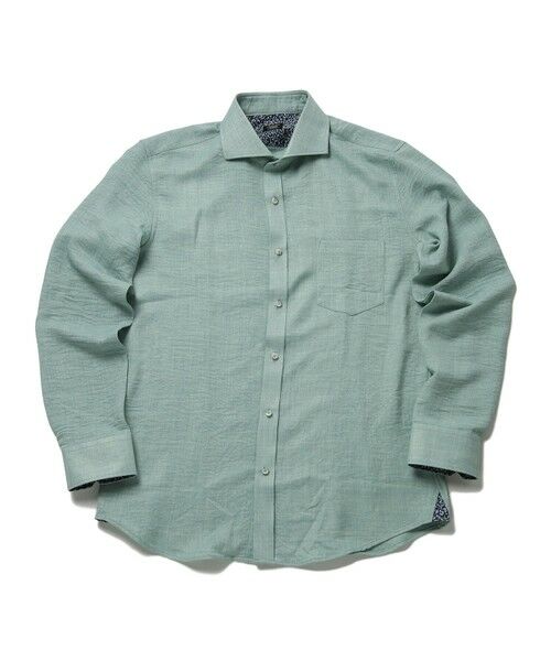 MEN'S BIGI / メンズビギ シャツ・ブラウス | メランジポリエステルホリゾンタルカラーシャツ | 詳細21