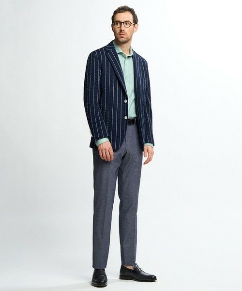 MEN'S BIGI / メンズビギ シャツ・ブラウス | メランジポリエステルホリゾンタルカラーシャツ | 詳細26