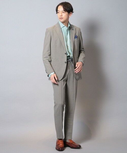 MEN'S BIGI / メンズビギ シャツ・ブラウス | メランジポリエステルホリゾンタルカラーシャツ | 詳細19