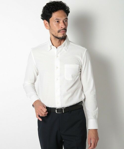 MEN'S BIGI / メンズビギ シャツ・ブラウス | 【ACTIVE TAILOR】コーコランコットン鹿の子ドレスシャツ | 詳細1