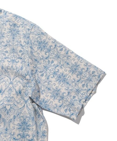 MEN'S BIGI / メンズビギ シャツ・ブラウス | コットンダンガリーエスニックプリント半袖シャツ | 詳細4