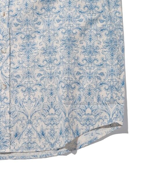 MEN'S BIGI / メンズビギ シャツ・ブラウス | コットンダンガリーエスニックプリント半袖シャツ | 詳細5