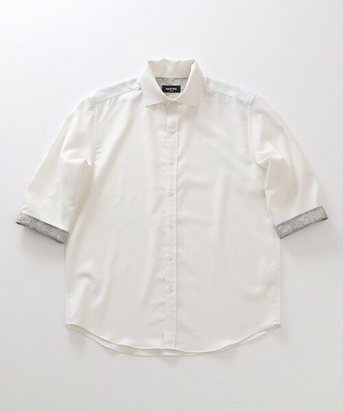 MEN'S BIGI / メンズビギ シャツ・ブラウス | オクシィジュエルストレッチ7分シャツ（オフホワイト）