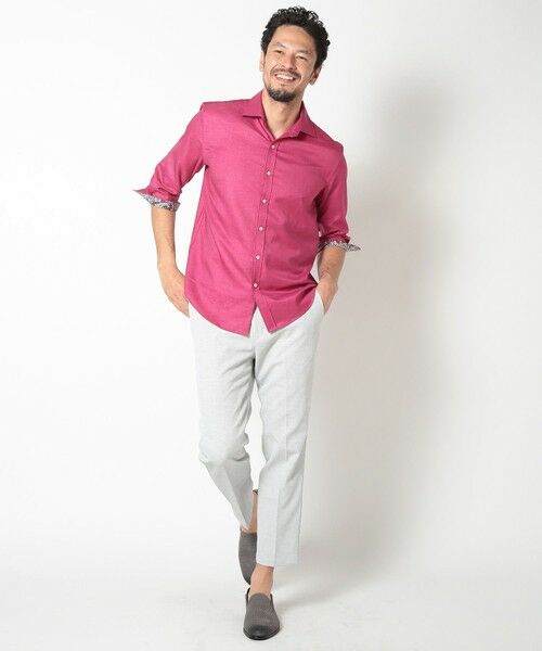 MEN'S BIGI / メンズビギ シャツ・ブラウス | オクシィジュエルストレッチ7分シャツ | 詳細8