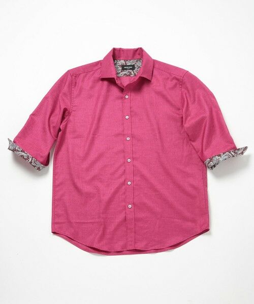 MEN'S BIGI / メンズビギ シャツ・ブラウス | オクシィジュエルストレッチ7分シャツ（ピンク）
