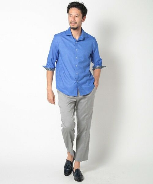 MEN'S BIGI / メンズビギ シャツ・ブラウス | オクシィジュエルストレッチ7分シャツ | 詳細14