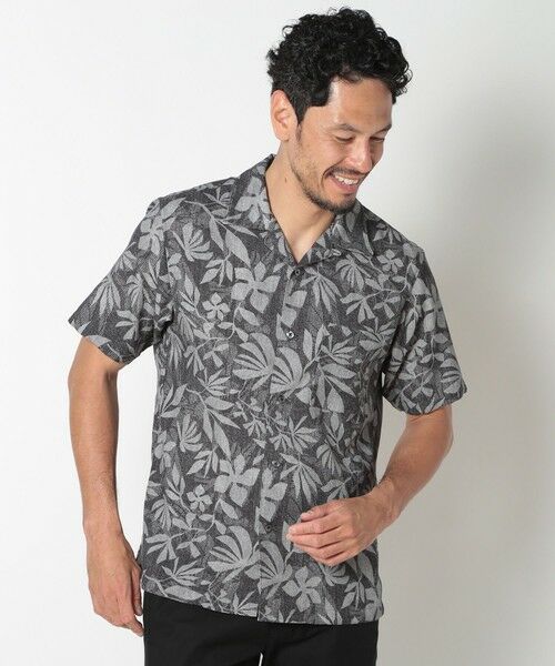 MEN'S BIGI / メンズビギ シャツ・ブラウス | オリジナルボタニカルプリント開襟シャツ | 詳細1