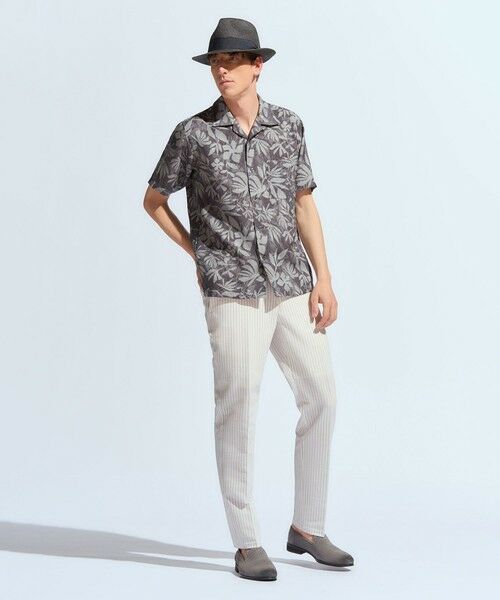 MEN'S BIGI / メンズビギ シャツ・ブラウス | オリジナルボタニカルプリント開襟シャツ | 詳細12