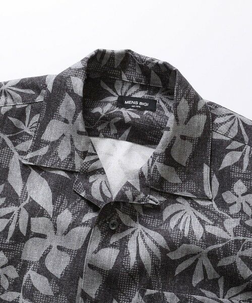 MEN'S BIGI / メンズビギ シャツ・ブラウス | オリジナルボタニカルプリント開襟シャツ | 詳細5