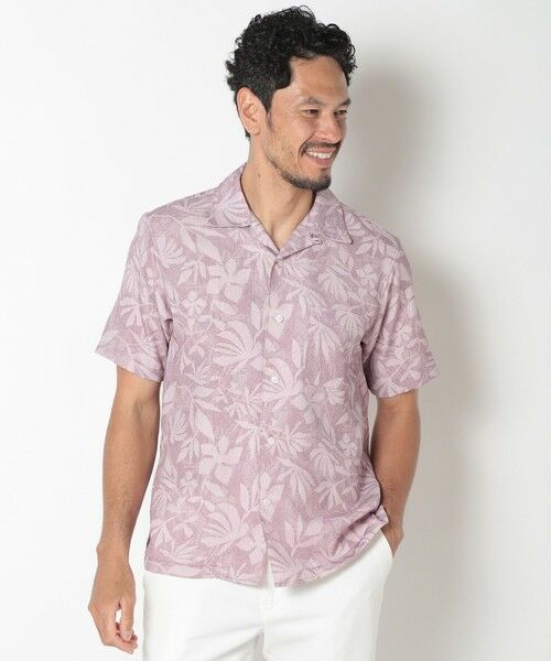 MEN'S BIGI / メンズビギ シャツ・ブラウス | オリジナルボタニカルプリント開襟シャツ | 詳細14