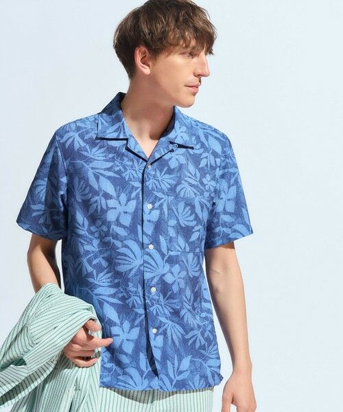 MEN'S BIGI / メンズビギ シャツ・ブラウス | オリジナルボタニカルプリント開襟シャツ | 詳細19