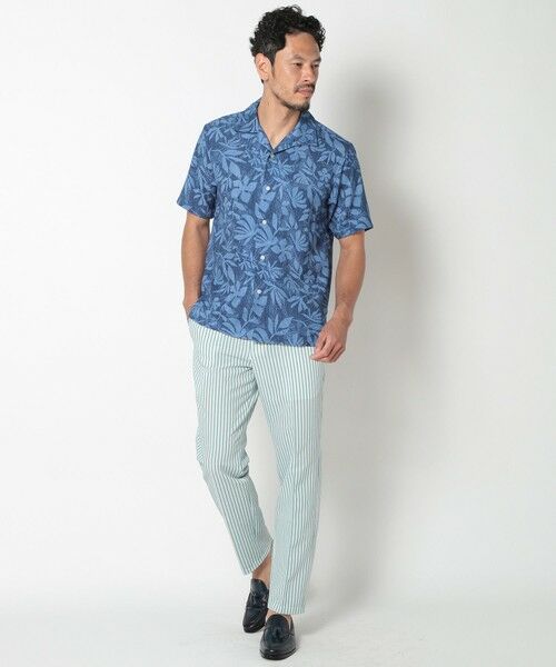 MEN'S BIGI / メンズビギ シャツ・ブラウス | オリジナルボタニカルプリント開襟シャツ | 詳細17