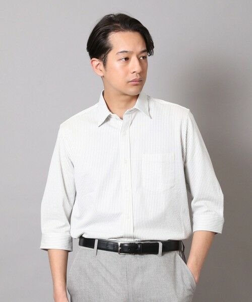 MEN'S BIGI / メンズビギ シャツ・ブラウス | 【HIGH COOL/ハイクール】七分袖シャツ（ホワイト）