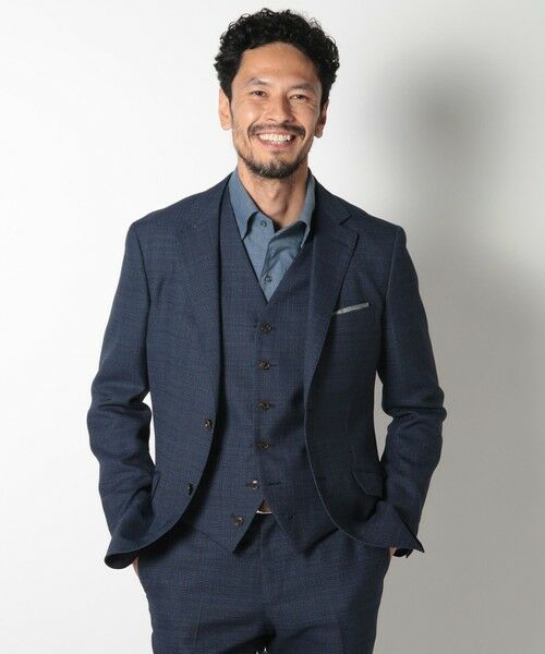 MEN'S BIGI / メンズビギ テーラードジャケット | 【ACTIVE TAILOR】ミックスヤーン/ホップサックジャケット | 詳細1