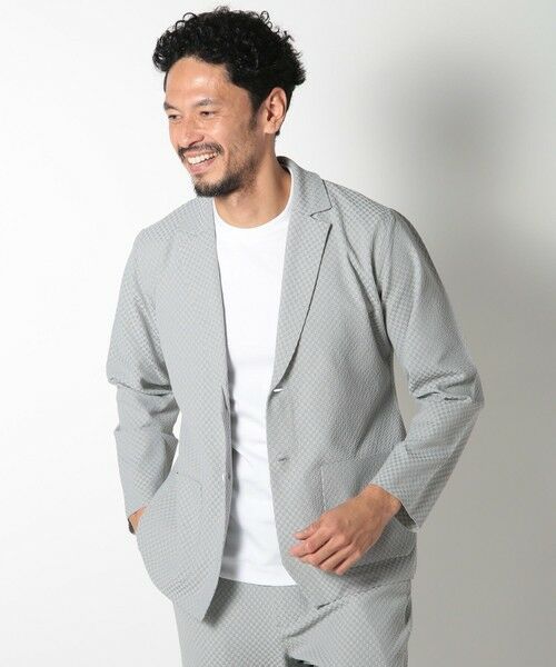 MEN'S BIGI / メンズビギ テーラードジャケット | ポリエステルエアリードッツテーラードジャケット | 詳細4