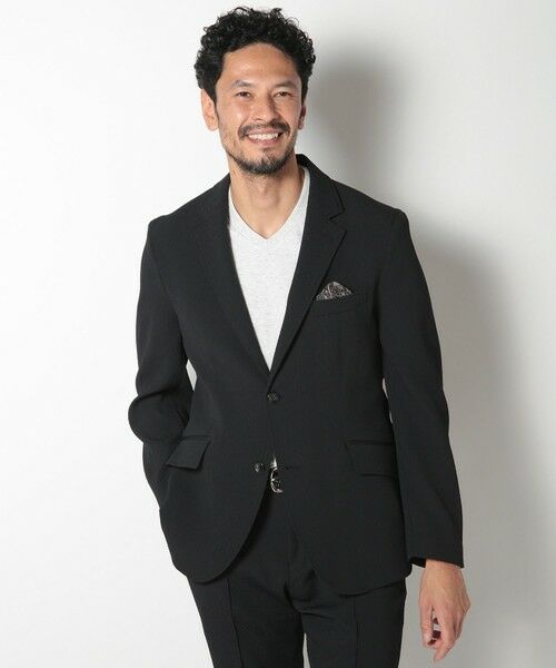 MEN'S BIGI / メンズビギ テーラードジャケット | ヘリンボーンストレッチジャケット | 詳細1