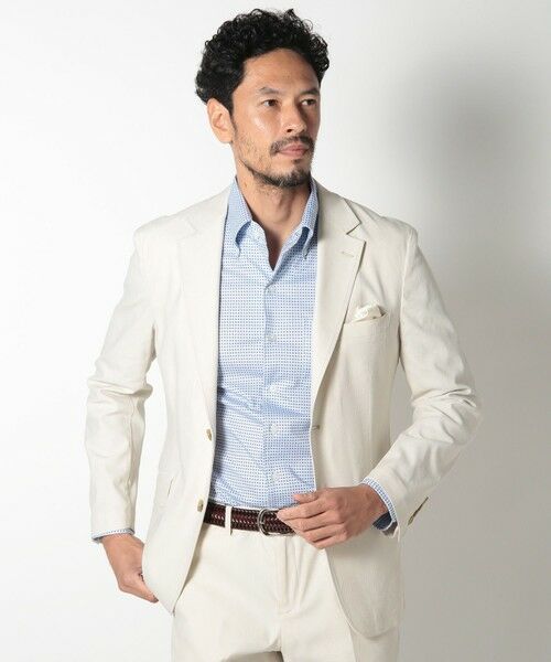 MEN'S BIGI / メンズビギ テーラードジャケット | 【ACTIVE TAILOR】ドビーストレッチテーラードジャケット | 詳細1