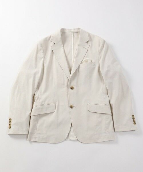 MEN'S BIGI / メンズビギ テーラードジャケット | 【ACTIVE TAILOR】ドビーストレッチテーラードジャケット（オフホワイト）