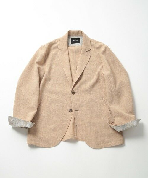 MEN'S BIGI / メンズビギ テーラードジャケット | ブッチャーストレッチカジュアルジャケット(ベージュ)
