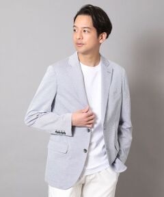 MEN'S BIGI / メンズビギ テーラードジャケット | サッカーストライプジャージテーラードジャケット