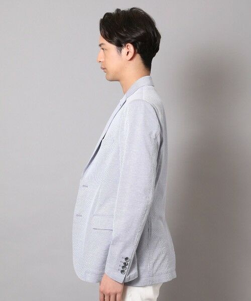 MEN'S BIGI / メンズビギ テーラードジャケット | サッカーストライプジャージテーラードジャケット | 詳細1