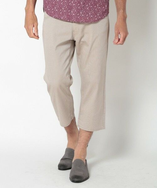MEN'S BIGI / メンズビギ ショート・ハーフ・半端丈パンツ | COOLMAXドビーストレッチクロップドパンツ | 詳細1