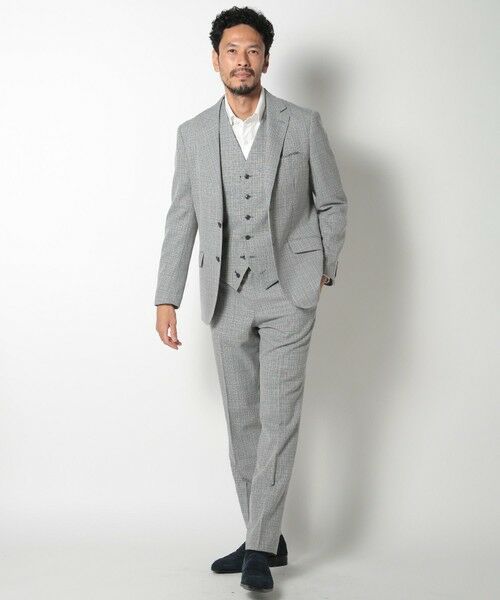 MEN'S BIGI / メンズビギ スラックス・ドレスパンツ | 【ACTIVE TAILOR】ミックスヤーン/ホップサックスラックス | 詳細3