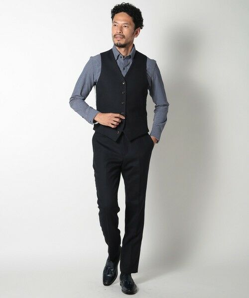 MEN'S BIGI / メンズビギ スラックス・ドレスパンツ | 【ACTIVE TAILOR】ミックスヤーン/ホップサックスラックス | 詳細13