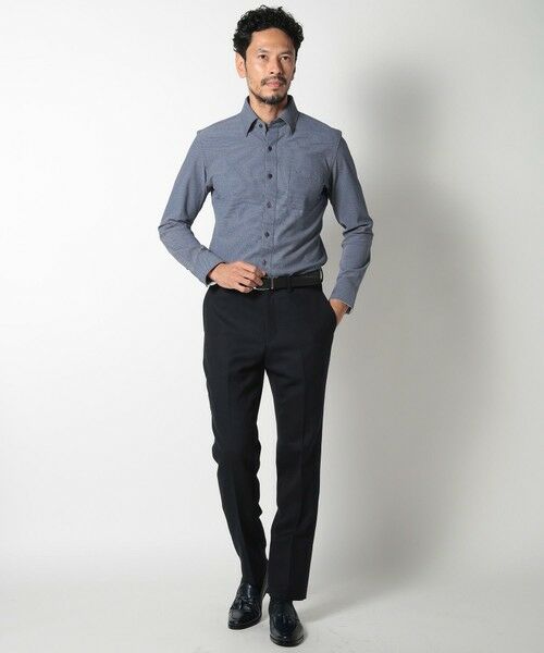 MEN'S BIGI / メンズビギ スラックス・ドレスパンツ | 【ACTIVE TAILOR】ミックスヤーン/ホップサックスラックス | 詳細12