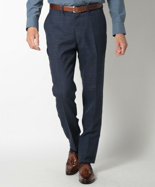 MEN'S BIGI / メンズビギ スラックス・ドレスパンツ | 【ACTIVE TAILOR】ミックスヤーン/ホップサックスラックス | 詳細16