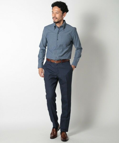 MEN'S BIGI / メンズビギ スラックス・ドレスパンツ | 【ACTIVE TAILOR】ミックスヤーン/ホップサックスラックス | 詳細19