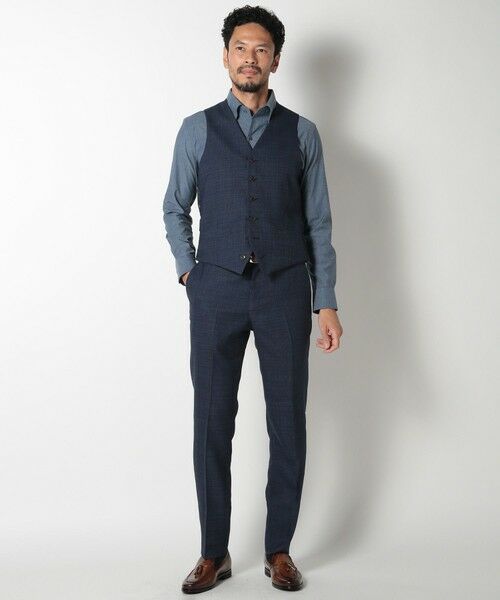 MEN'S BIGI / メンズビギ スラックス・ドレスパンツ | 【ACTIVE TAILOR】ミックスヤーン/ホップサックスラックス | 詳細20