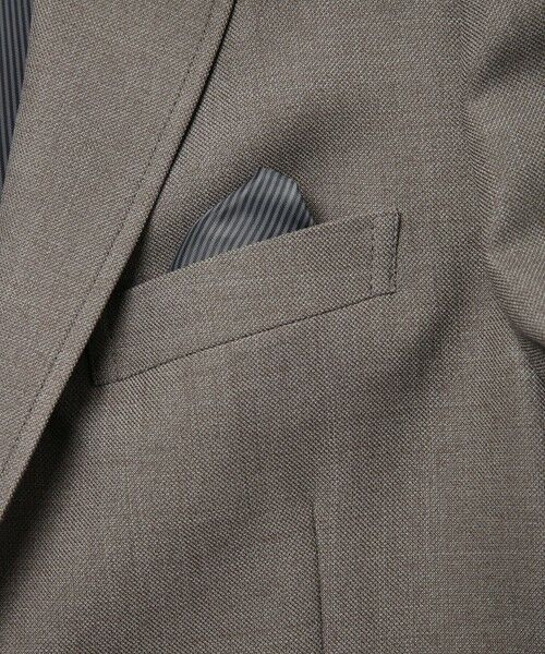 MEN'S BIGI / メンズビギ テーラードジャケット | 【LANATEC/ラナテック】シャークスキンテーラードジャケット（セットアップ対応） | 詳細4