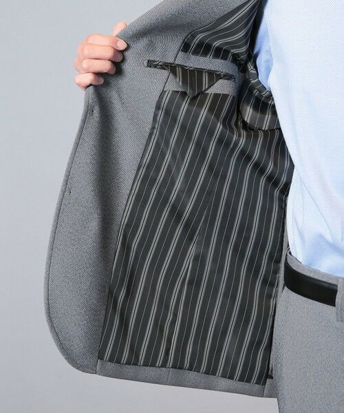 MEN'S BIGI / メンズビギ テーラードジャケット | 【LANATEC/ラナテック】シャークスキンテーラードジャケット（セットアップ対応） | 詳細11