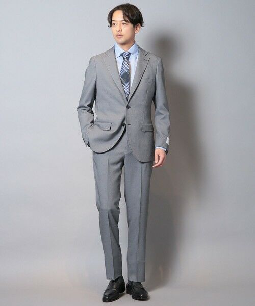 MEN'S BIGI / メンズビギ テーラードジャケット | 【LANATEC/ラナテック】シャークスキンテーラードジャケット（セットアップ対応） | 詳細14