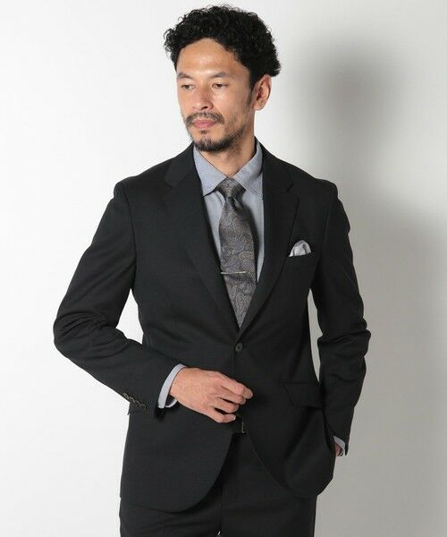 MEN'S BIGI / メンズビギ セットアップ | ドビー柄スリムフィットスーツセットアップ | 詳細2